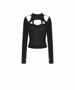 Dark In Love Alice Cold Shoulder Top Ladies