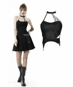 New Arrivals Dark In Love Anthea Halter Top