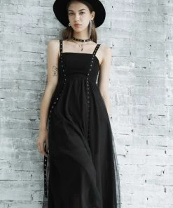 Punk Rave Delta Dress - Black