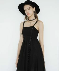 Punk Rave Delta Dress - Black