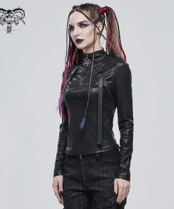 Devil Fashion Beatrix Long Sleeve Top Ladies