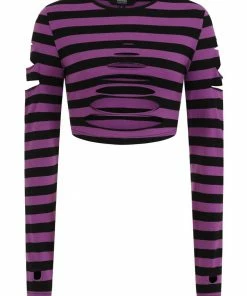 Banned Apparel Banned Chantrea Top - Black & Purple 16 Banned Apparel Banned Chantrea Top - Black & Purple