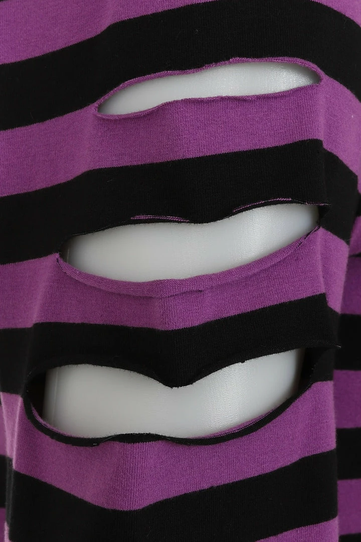Banned Apparel Banned Chantrea Top - Black & Purple 10 Banned Apparel Banned Chantrea Top - Black & Purple