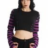 Banned Apparel Ladies Banned Lycoris Top - Black & Purple