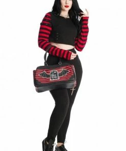 Banned Apparel Ladies Banned Lycoris Top - Black & Red