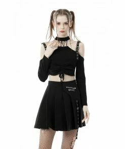 New Arrivals Dark In Love Dara Cropped Top