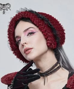 Accessories Devil Fashion Alvar Scarf Black & Burgundy