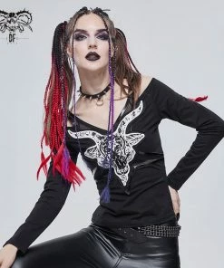 Ladies Devil Fashion Ezra Long Sleeve Top
