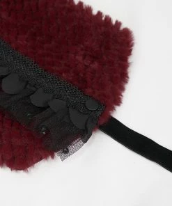 Accessories Devil Fashion Alvar Scarf Black & Burgundy