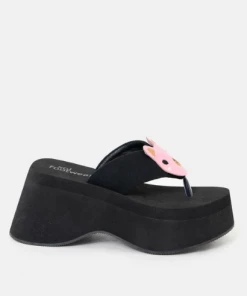 Koi Footwear New Arrivals Koi No Cuddles Bear Flatform Thong Sandles