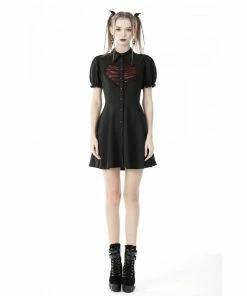 Ladies Dark In Love Lovers Heart Dress