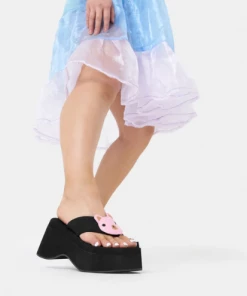 Koi Footwear New Arrivals Koi No Cuddles Bear Flatform Thong Sandles