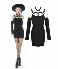 Ladies Dark In Love Mattie Bodycon Mini Dress