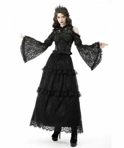 Ladies Dark In Love Esmeralda Lace Cape 18 Ladies Dark In Love Esmeralda Lace Cape
