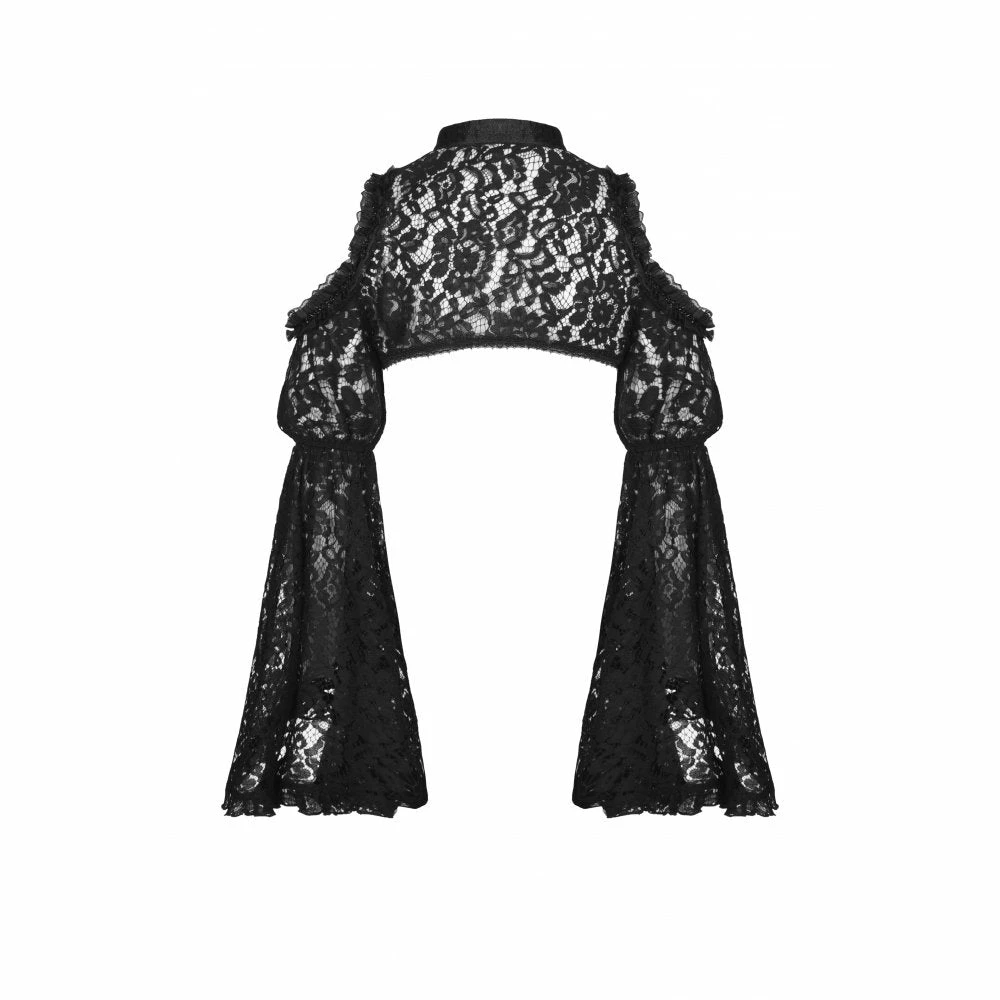 Ladies Dark In Love Esmeralda Lace Cape 5 Ladies Dark In Love Esmeralda Lace Cape