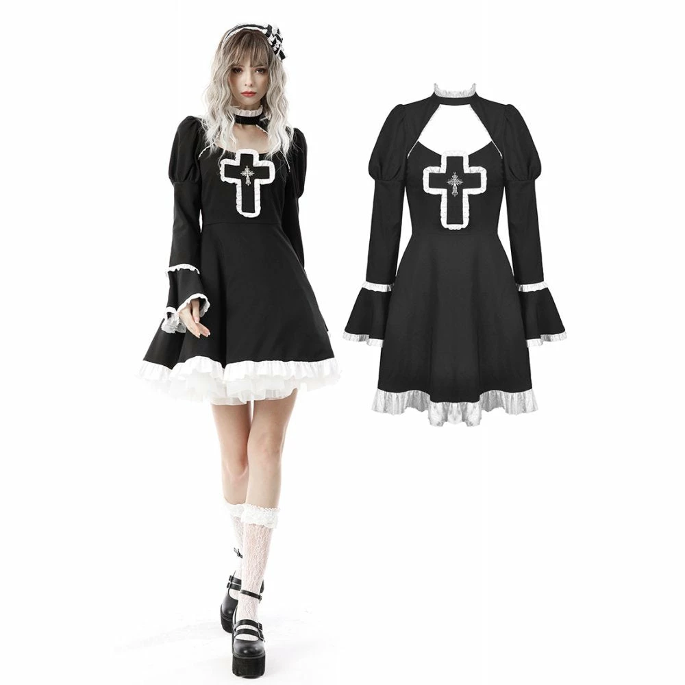 Ladies Dark In Love Crucifix Dress 3 Ladies Dark In Love Crucifix Dress