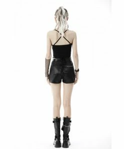 Dark In Love Black Star Halter Top Ladies