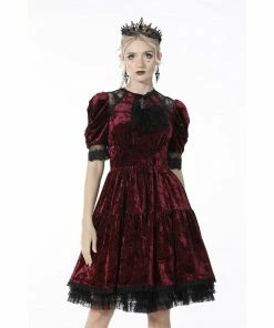 Dark In Love Crimsonia Dress Ladies