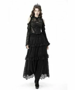 Ladies Dark In Love Esmeralda Lace Cape 19 Ladies Dark In Love Esmeralda Lace Cape