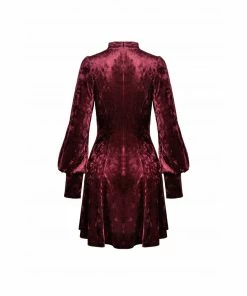 Dark In Love Alfreda Dress Burgundy Ladies