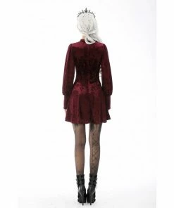 Dark In Love Alfreda Dress Burgundy Ladies
