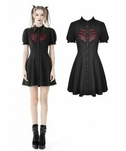Ladies Dark In Love Lovers Heart Dress