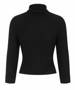 Ladies Collectif Rai Knitted Roll Neck Jumper