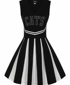 Collectif Team Cats Cheerleader Skater Dress