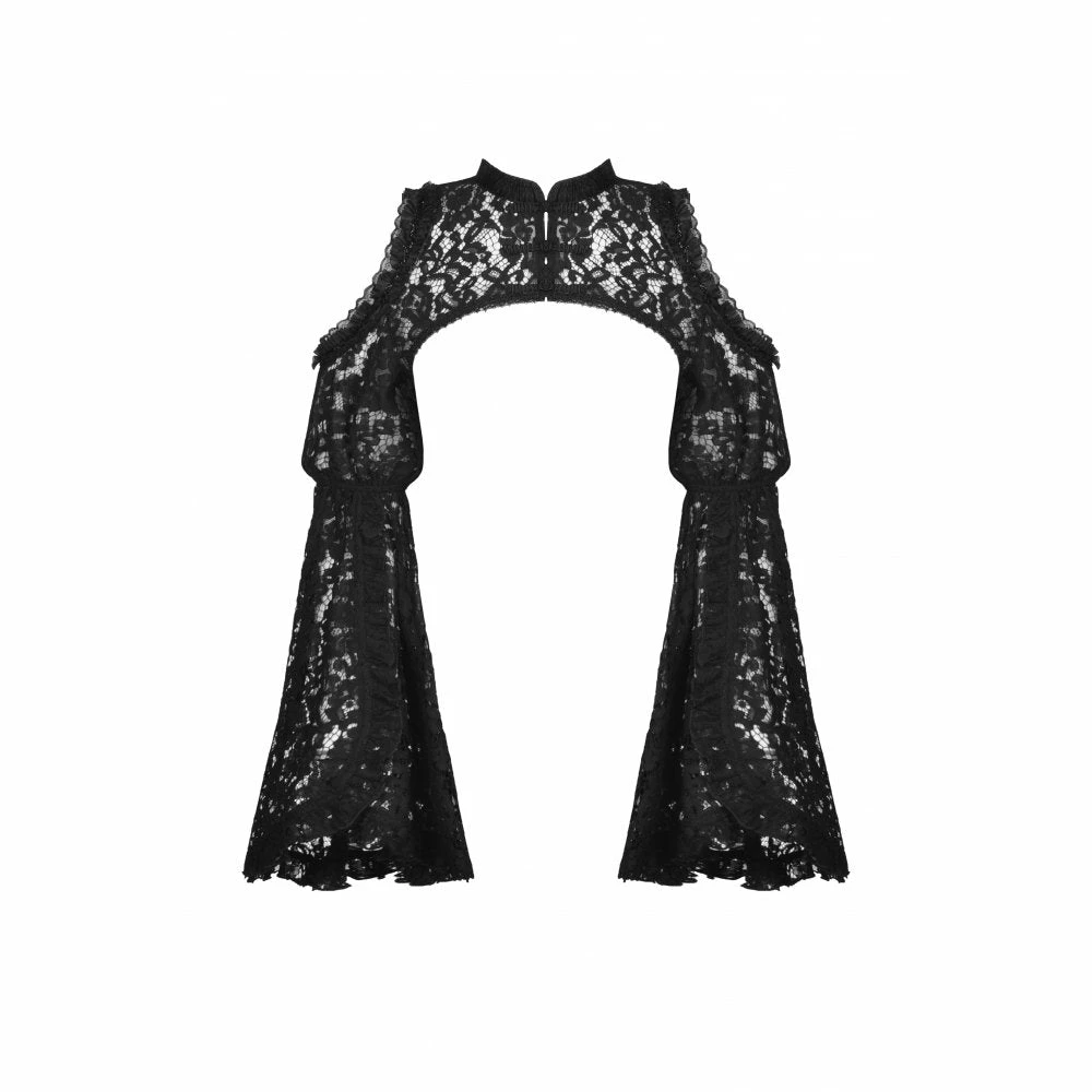 Ladies Dark In Love Esmeralda Lace Cape 4 Ladies Dark In Love Esmeralda Lace Cape