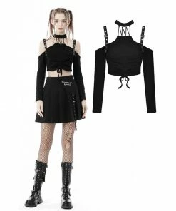 New Arrivals Dark In Love Dara Cropped Top