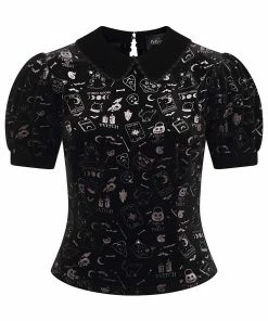 Collectif Peta Spooky Velvet Top
