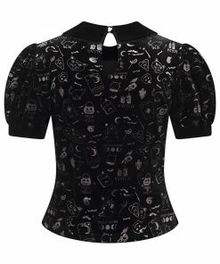 Collectif Peta Spooky Velvet Top