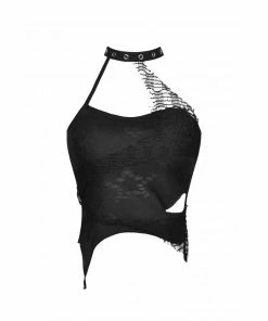 New Arrivals Dark In Love Anthea Halter Top