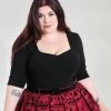 Ladies Hell Bunny Plus Size Philippa Top