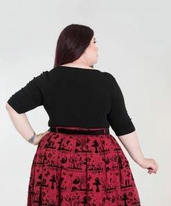 Ladies Hell Bunny Plus Size Philippa Top