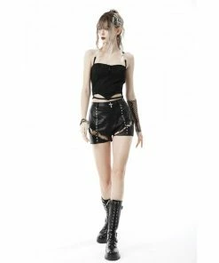 Dark In Love Black Star Halter Top Ladies