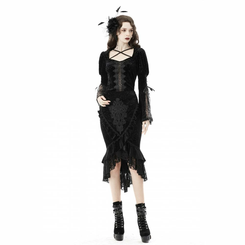 Dark In Love Zira Velvet Fishtail Skirt New Arrivals 20 Dark In Love Zira Velvet Fishtail Skirt New Arrivals