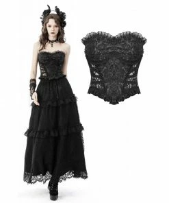 Dark In Love Delilah Corset Top Ladies