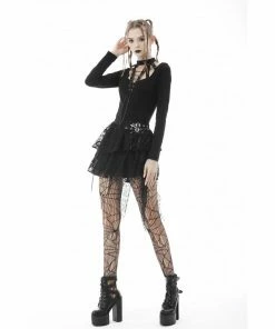 Dark In Love Lottie Long Sleeve Top Ladies