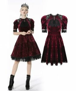 Dark In Love Crimsonia Dress Ladies