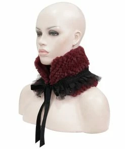 Accessories Devil Fashion Alvar Scarf Black & Burgundy