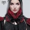 Accessories Devil Fashion Alvar Scarf Black & Burgundy