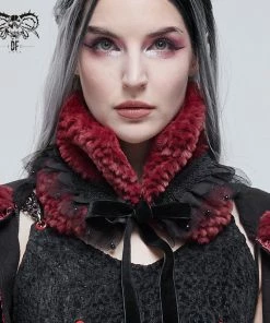 Accessories Devil Fashion Alvar Scarf Black & Burgundy