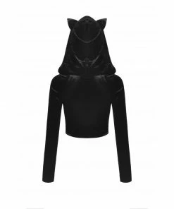 Dark In Love Alley Cat Hooded Top Ladies