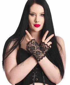 Banned Apparel New Arrivals Banned Ramona Lace Gloves