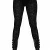 Ladies Killstar Althea's Evil Velvet Leggings