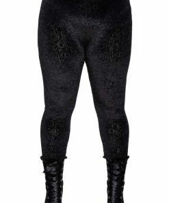 Ladies Killstar Althea's Evil Velvet Leggings