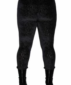Ladies Killstar Althea's Evil Velvet Leggings