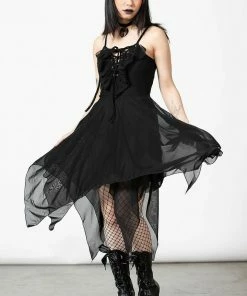 Ladies Killstar Anshee Lace Up Dress