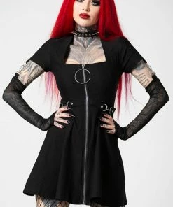 Killstar Anti Everything Zip Dress Ladies